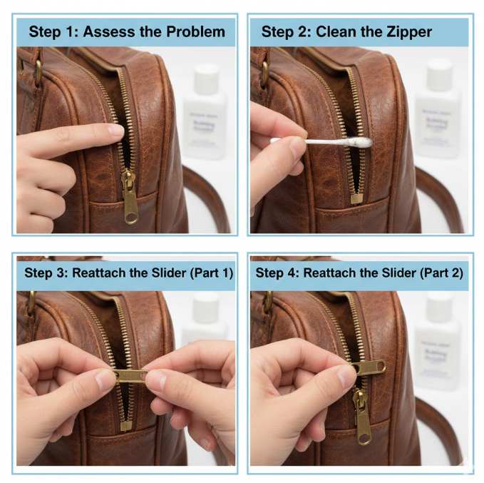 How to Fix a Zipper on a Bag