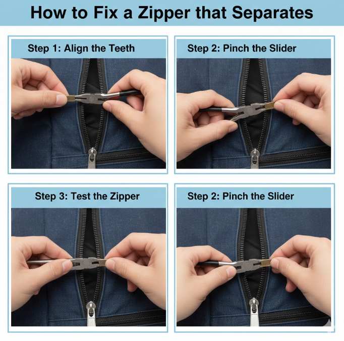 How to Fix a Zipper that Separates
