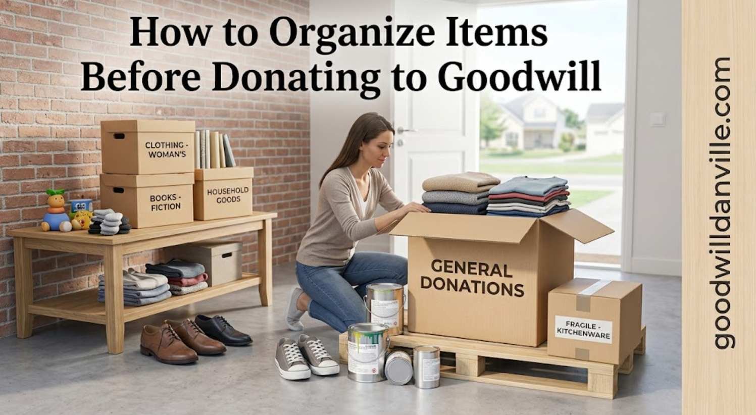 How to Organize Items Before Donating to Goodwill