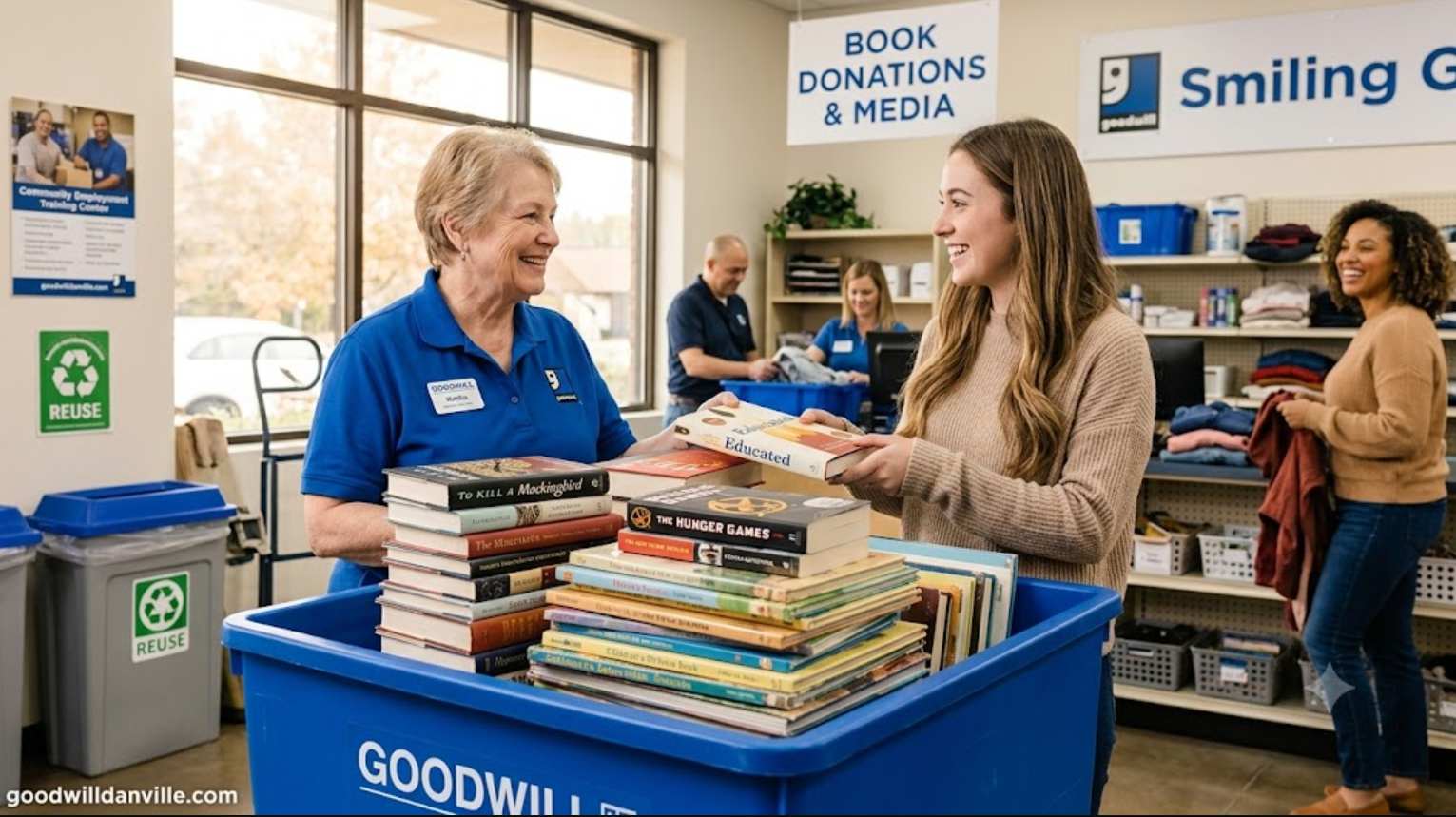 does goodwill take books